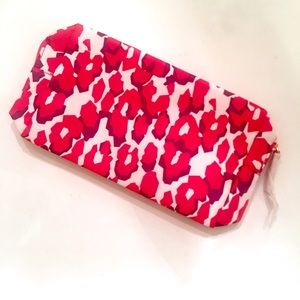 ESTEE LAUDER Pink Animal Print Cosmetic Bag